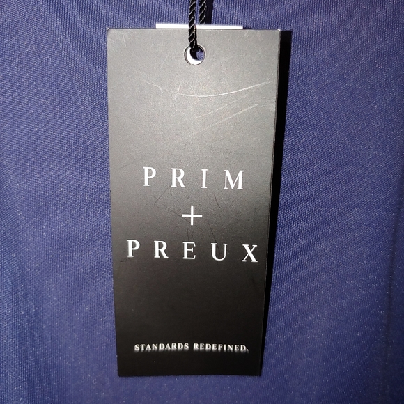 Prim & Preux 1/4 zip men's navy soft long sleeve polo XL NWT - Picture 5 of 10